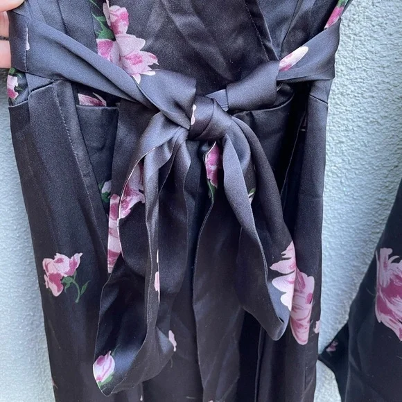 Reformation Silk Black Floral Toronto Midi Dress - Picture 10 of 13